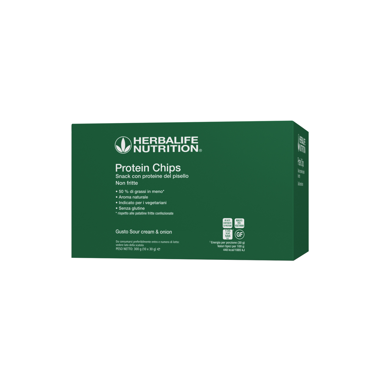 Protein Chips Gusto Sour cream & onion 10x30g Herbalife Nutrition IT